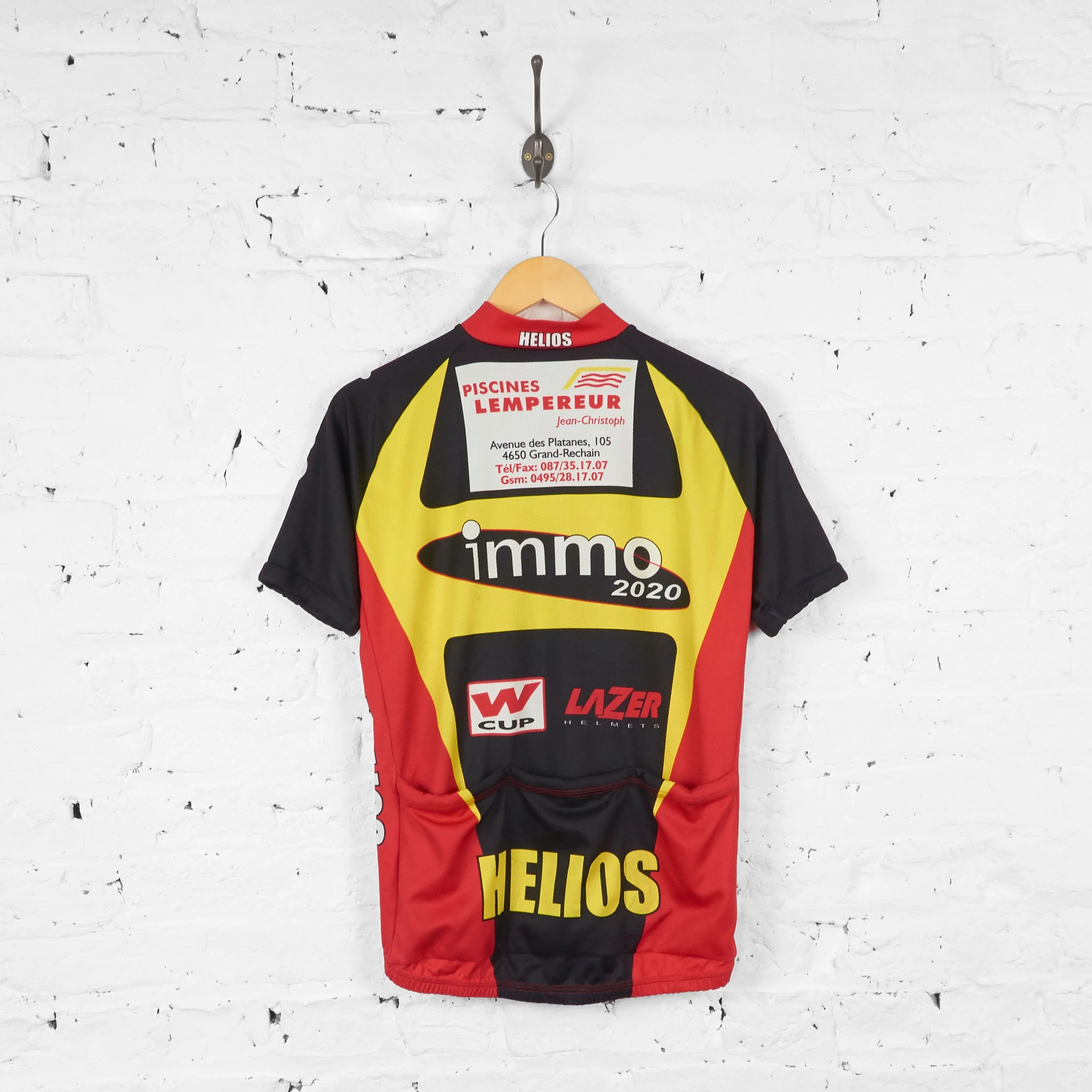 Immo Helios Cycling Jersey - Black/Yellow/Red - M