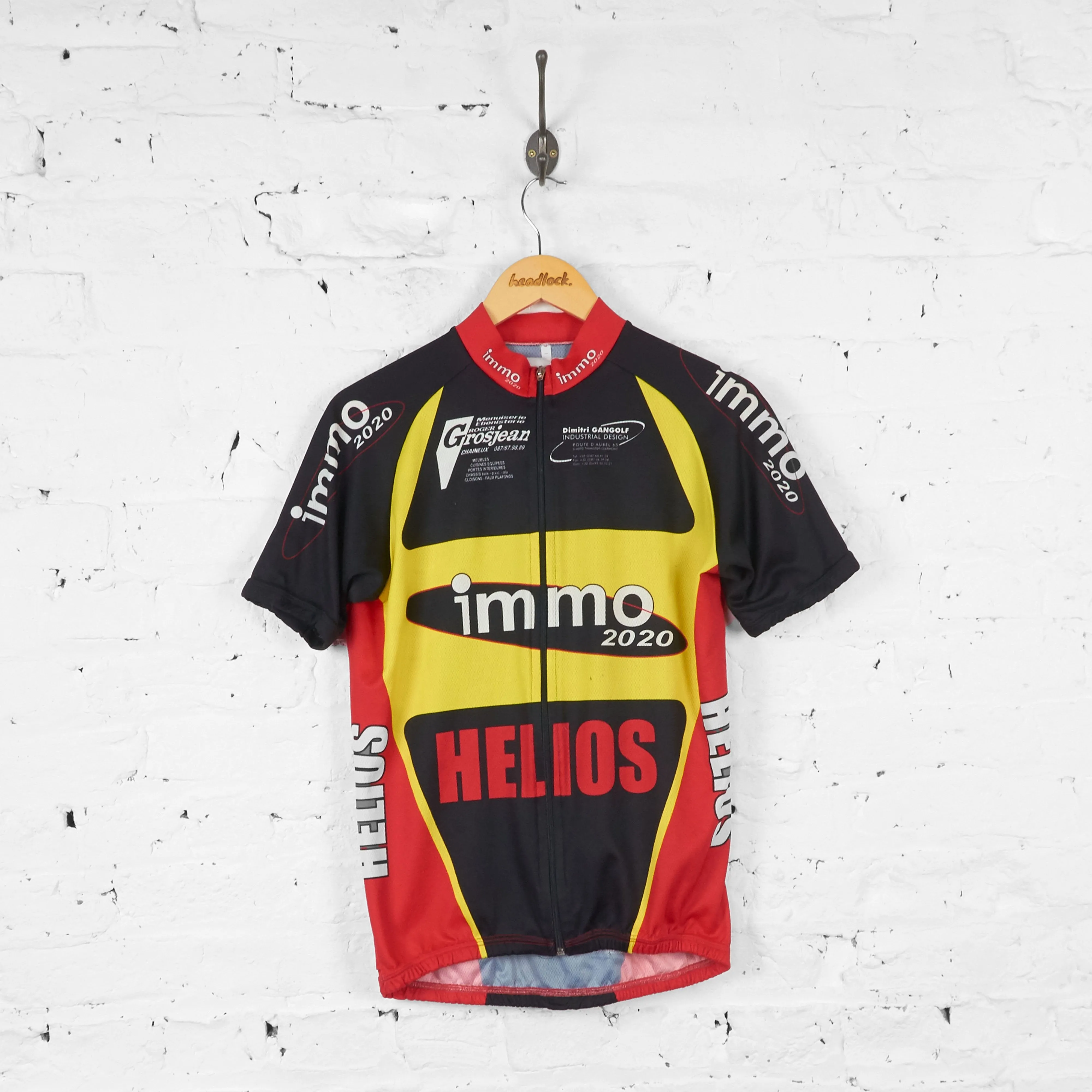 Immo Helios Cycling Jersey - Black/Yellow/Red - M