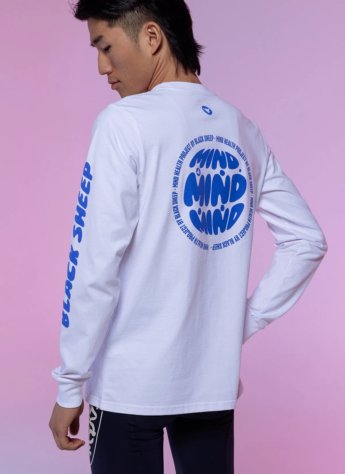 Inactivewear Crew Long Sleeve - Mind Health White