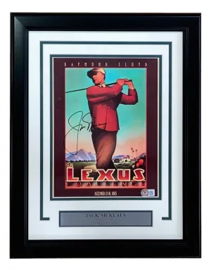 Jack Nicklaus Signed Framed PGA Lexus Challenge Golf Folder BAS BH78972