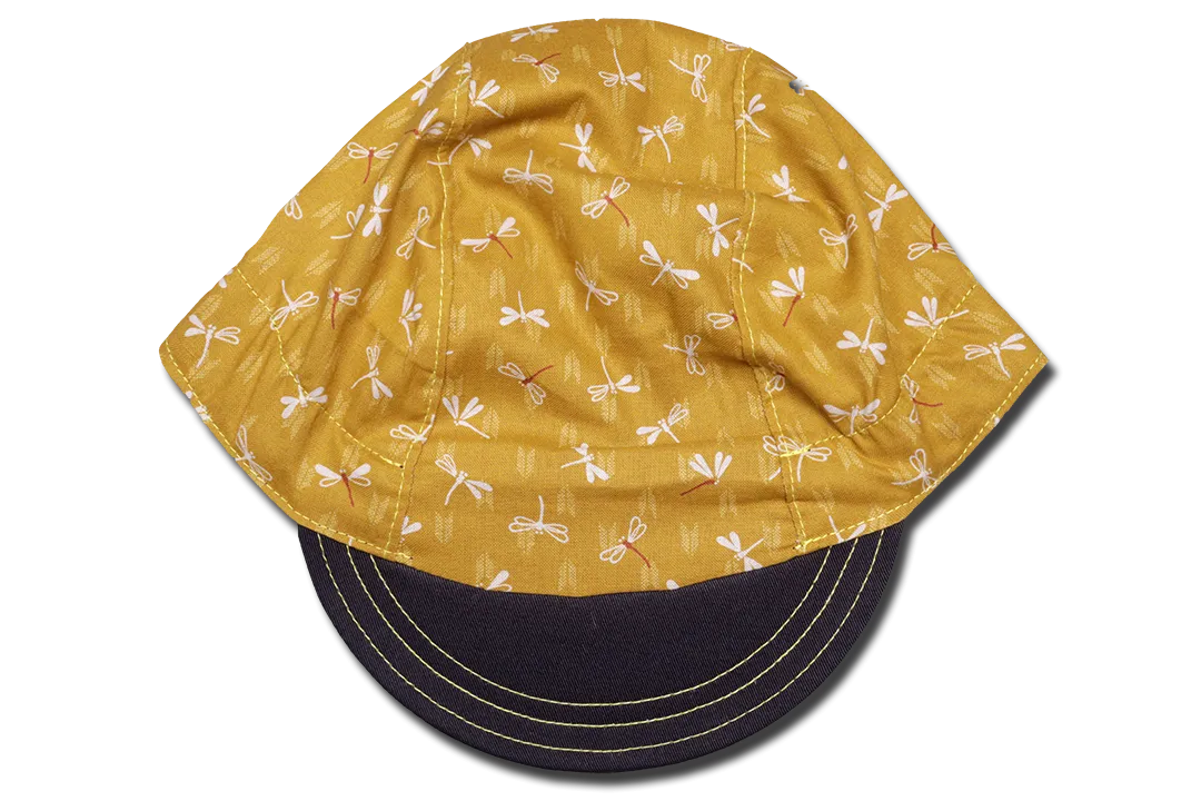Japanese Dragonfly Yellow Cycling Cap Ver 2.0
