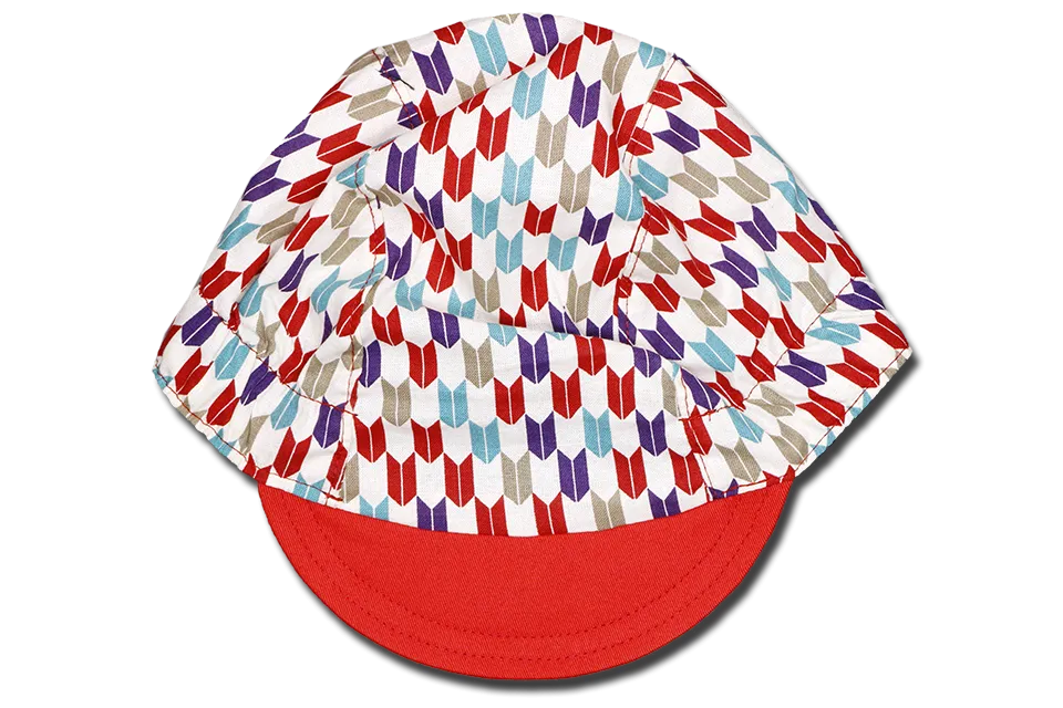 Japanese Sashiko Arrow RED Cycling Cap Ver 1.0