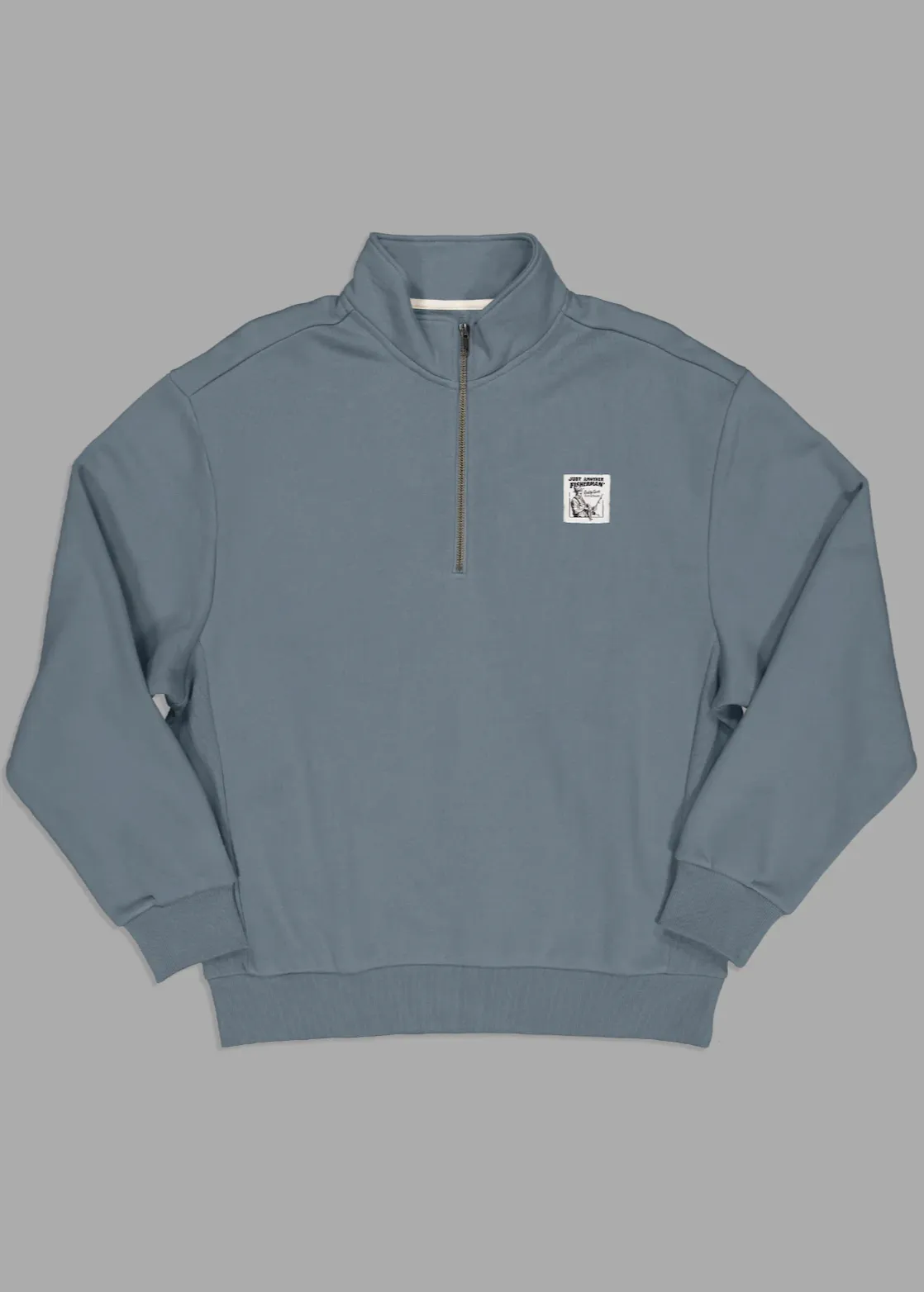 JUST ANOTHER FISHERMAN Quality Coastal 1/4 Zip - Dusk Blue