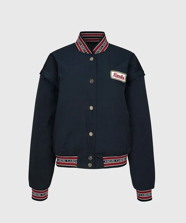 KANDINI Detachable Padded Jumper - Navy