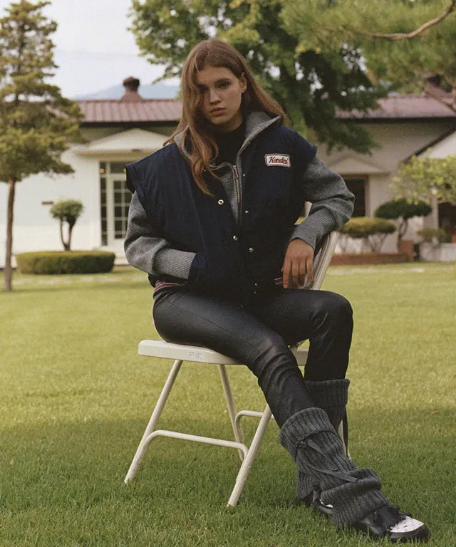 KANDINI Detachable Padded Jumper - Navy