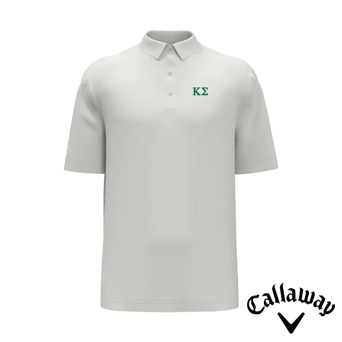 Kappa Sig White Callaway Greek Letter Golf Polo