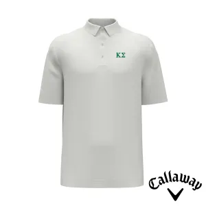 Kappa Sig White Callaway Greek Letter Golf Polo