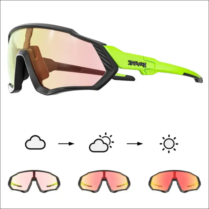 Kapvoe photochromic cycling glasses fishing sport sunglasses mtb bike glasses fietsbril goggles