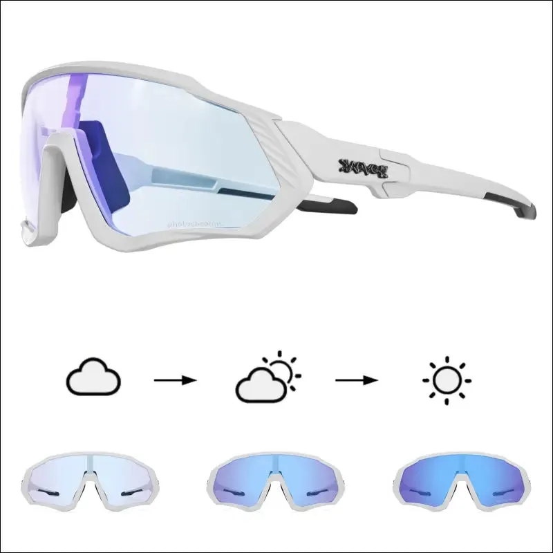 Kapvoe photochromic cycling glasses fishing sport sunglasses mtb bike glasses fietsbril goggles