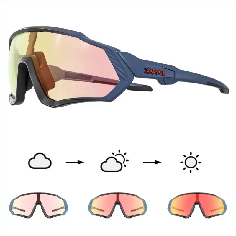 Kapvoe photochromic cycling glasses fishing sport sunglasses mtb bike glasses fietsbril goggles