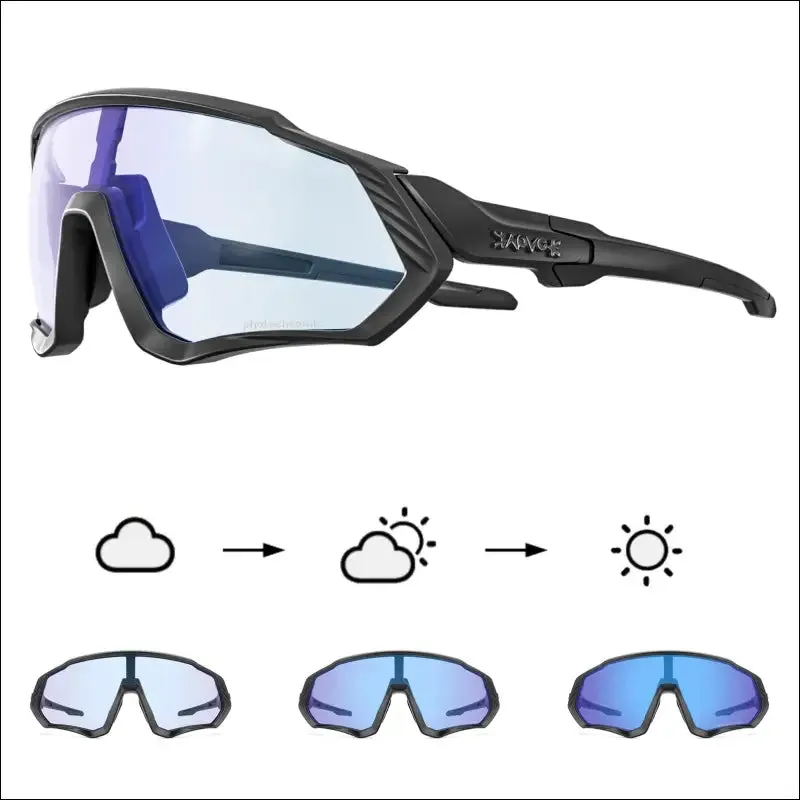 Kapvoe photochromic cycling glasses fishing sport sunglasses mtb bike glasses fietsbril goggles