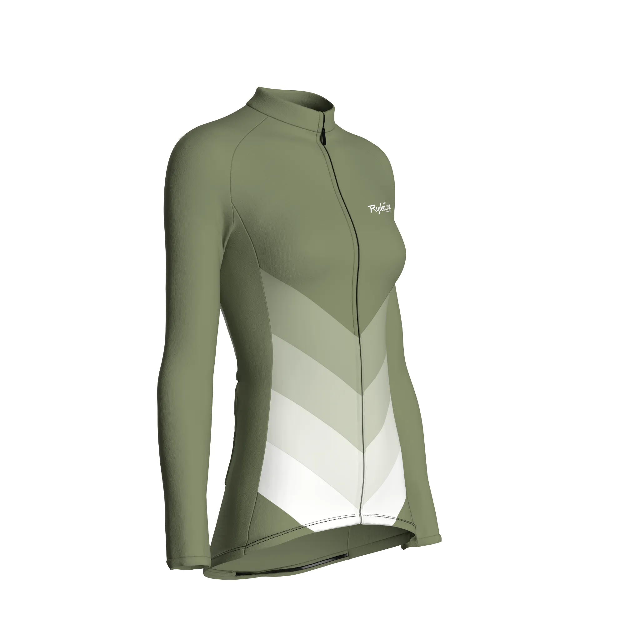 Kinetic Flow | Dark Khaki Female Long Sleeves Jersey
