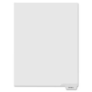 Kleer-Fax Laminated Bottom Tabs Exhibit Index Dividers