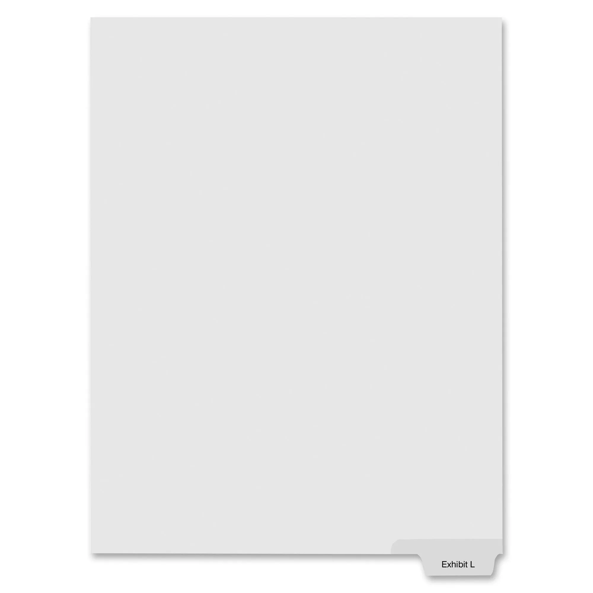Kleer-Fax Laminated Bottom Tabs Exhibit Index Dividers