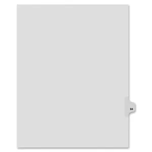 Kleer-Fax Legal Exhibit Numbered Index Dividers