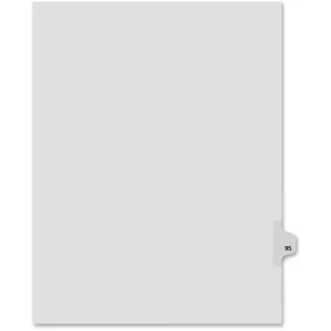 Kleer-Fax Legal Exhibit Numbered Index Dividers
