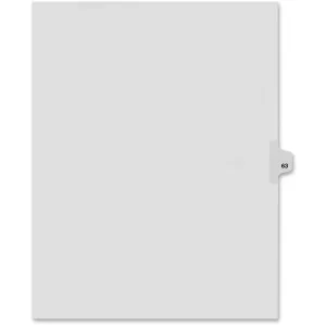 Kleer-Fax Legal Exhibit Numbered Index Dividers