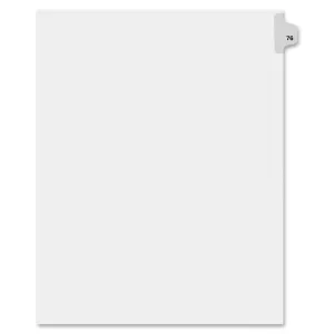 Kleer-Fax Legal Exhibit Numbered Index Dividers