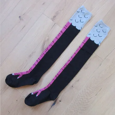 Knee Socks Funny Chicken Socks