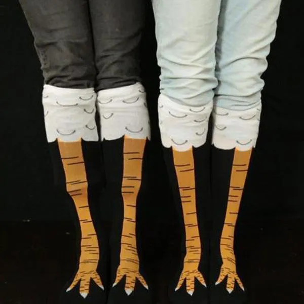 Knee Socks Funny Chicken Socks