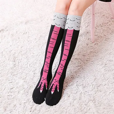 Knee Socks Funny Chicken Socks