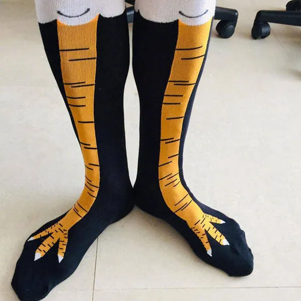 Knee Socks Funny Chicken Socks
