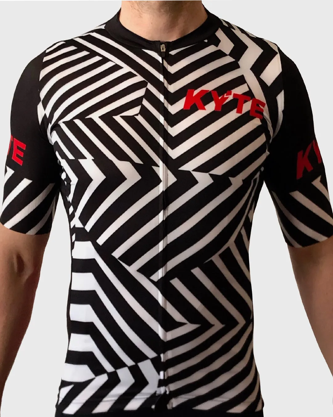 KYTE Glitch Short Sleeve Jersey - Black / White