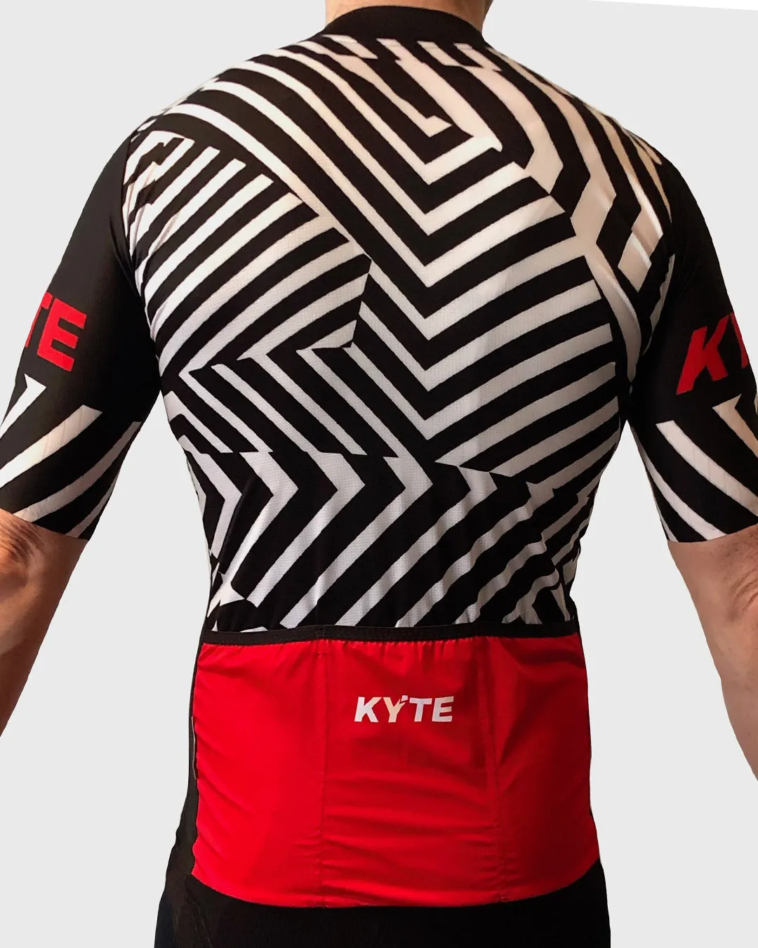 KYTE Glitch Short Sleeve Jersey - Black / White