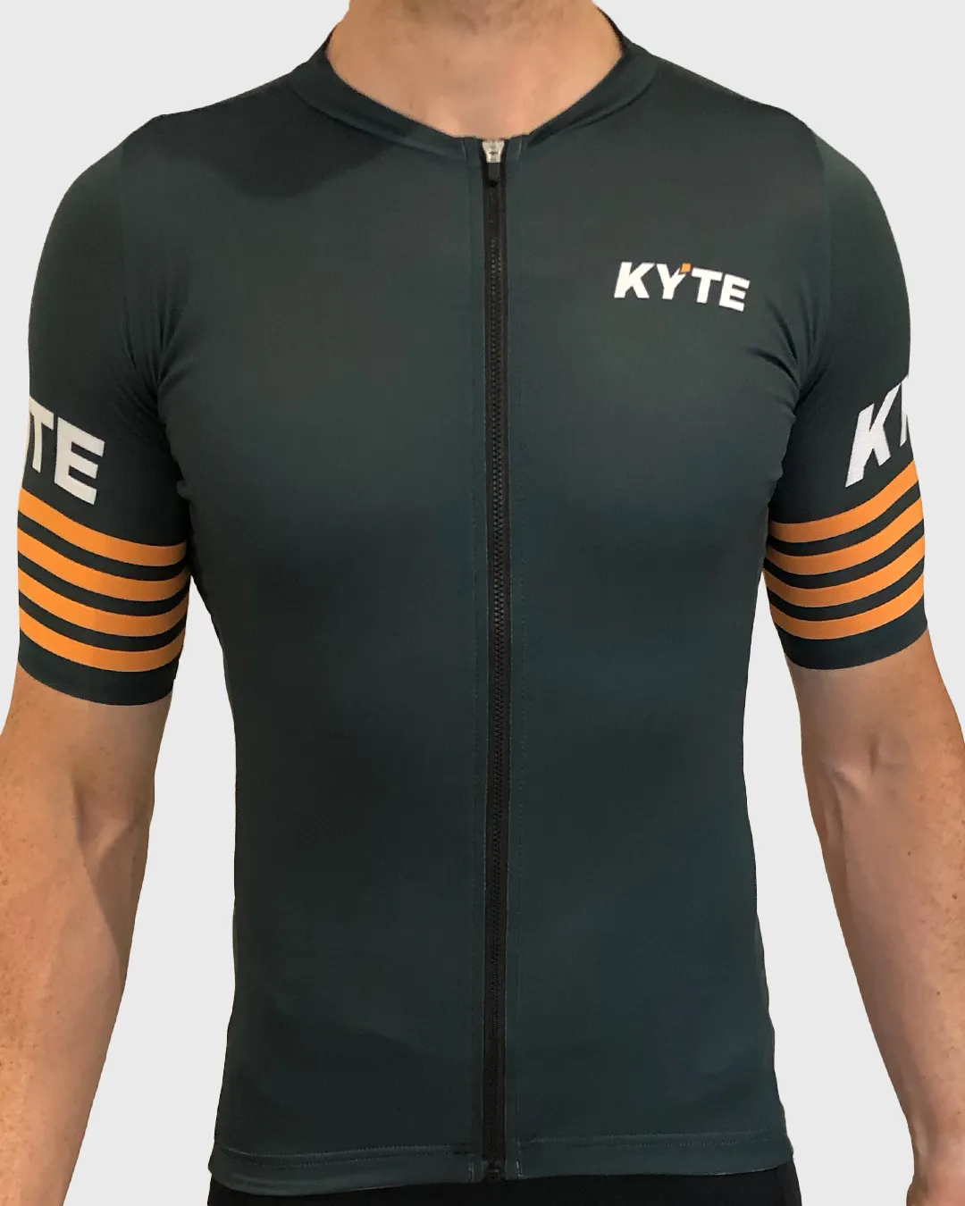 KYTE Race Short Sleeve Jersey - Green / Orange