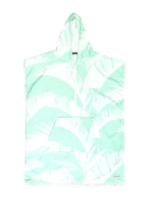 Ladies Poncho Towel - Zip front Mint