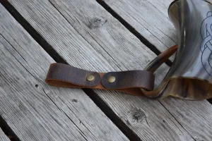Leather Tankard Strap / Mug Frog (Snap Button)
