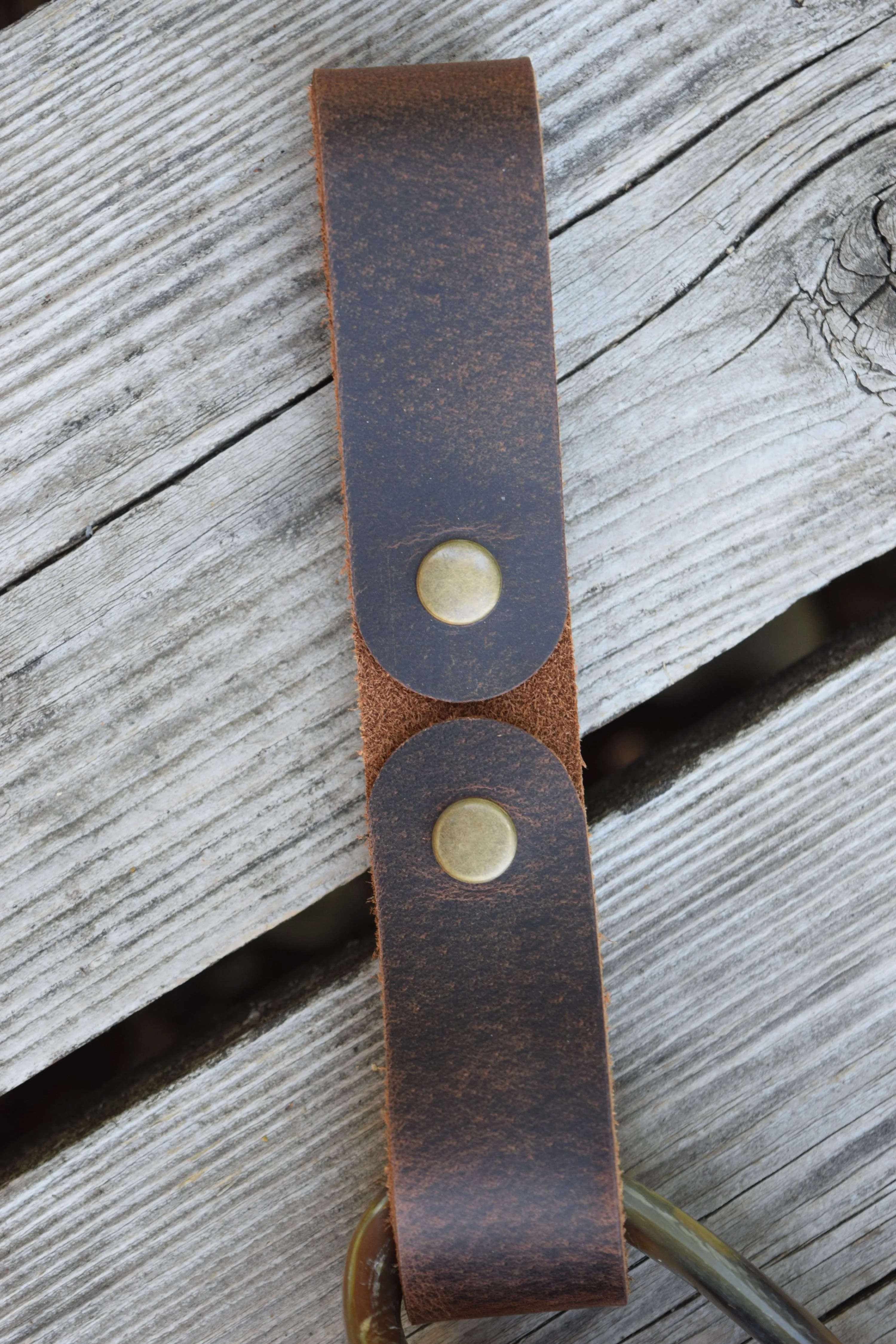 Leather Tankard Strap / Mug Frog (Snap Button)