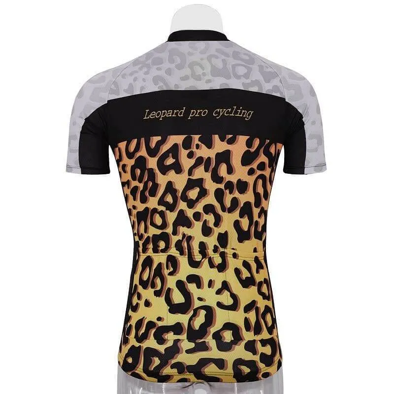 Leopard Print Women's Cycling Jersey