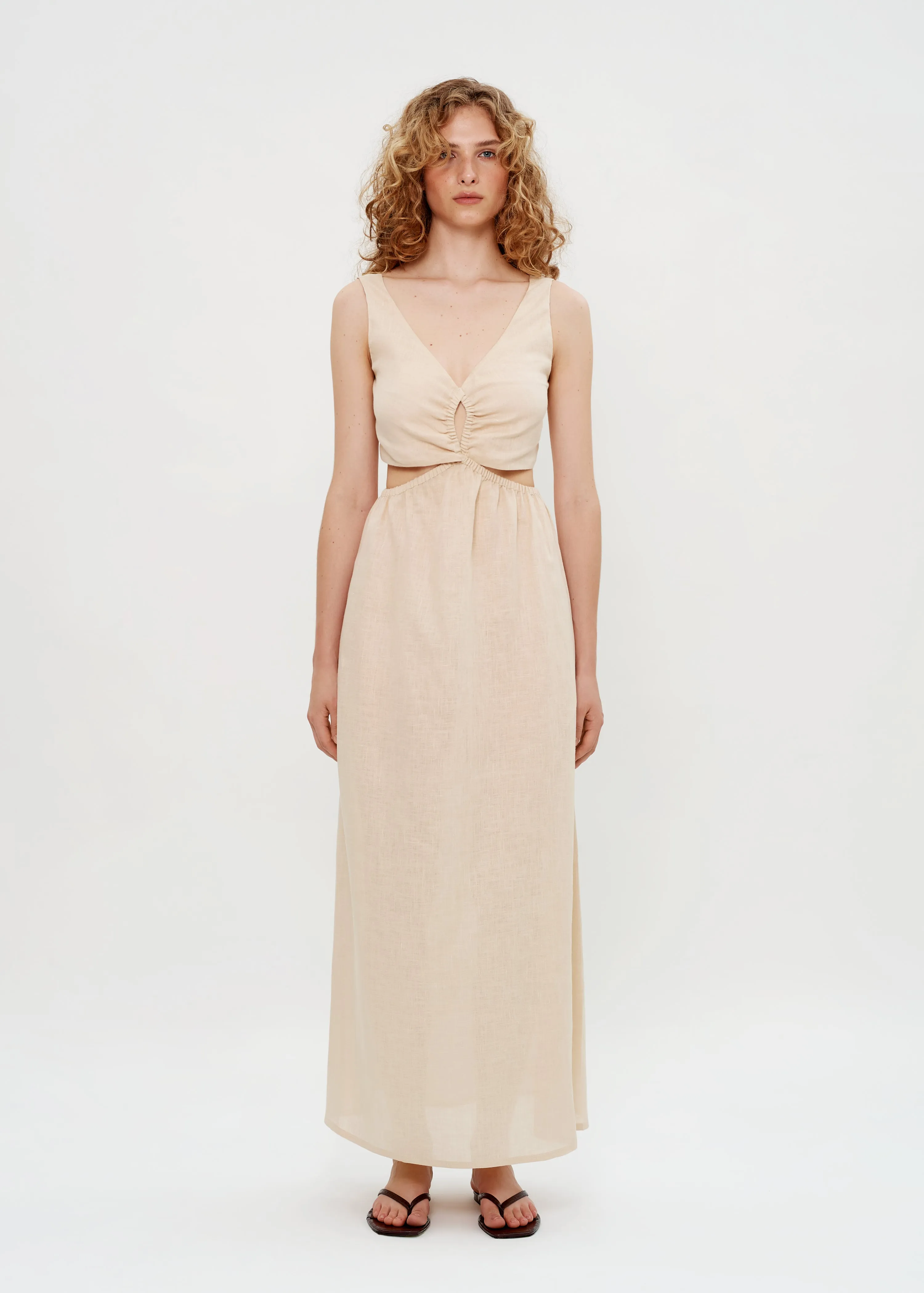 Linen Maxi Dress