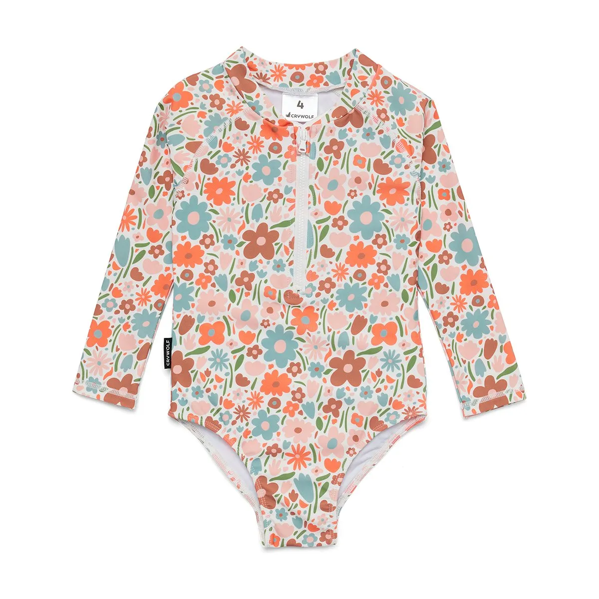 Long Sleeve Swimsuit Flower Market