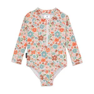 Long Sleeve Swimsuit Flower Market