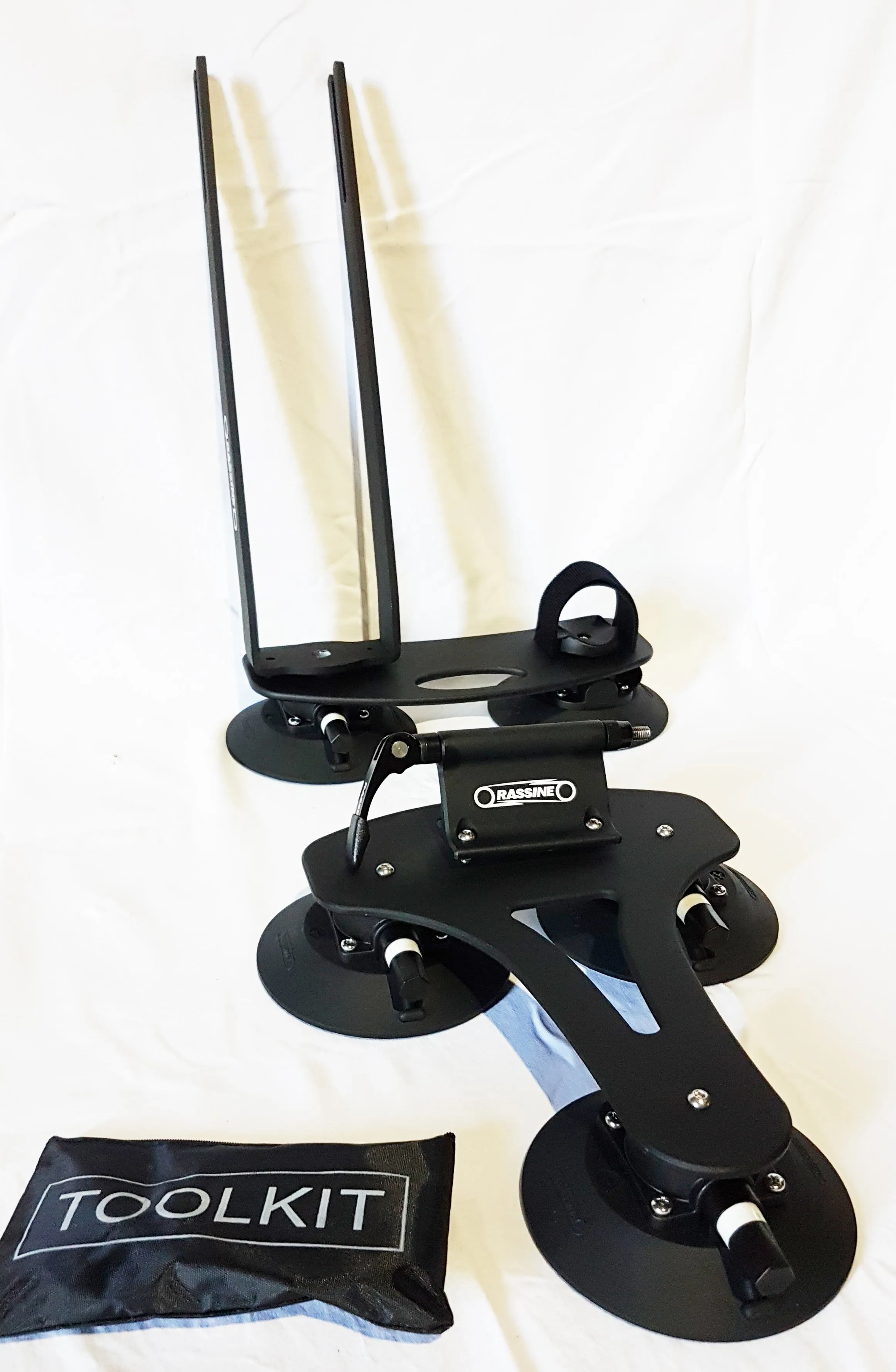 LXB4 RASSINE SUCTION PAD BICYCLE ROOF RACK WITH FLIGHT DECK FRONT HOLDER