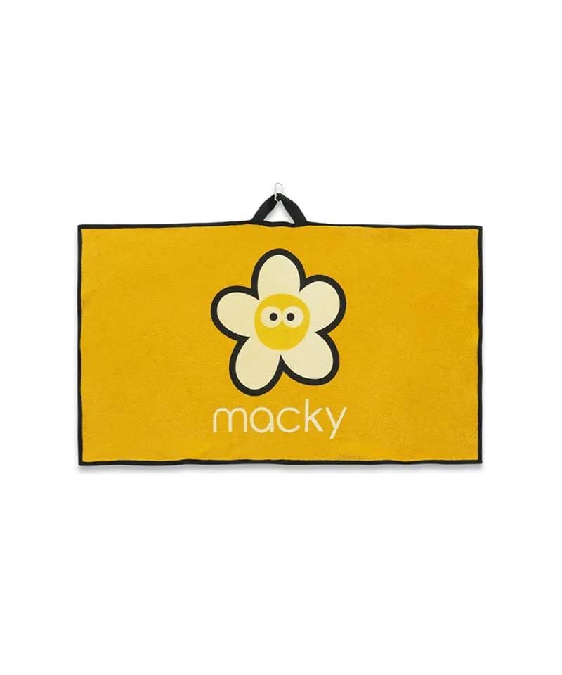 MACKY Golf: Signature Caddy Bag Towel - Yellow