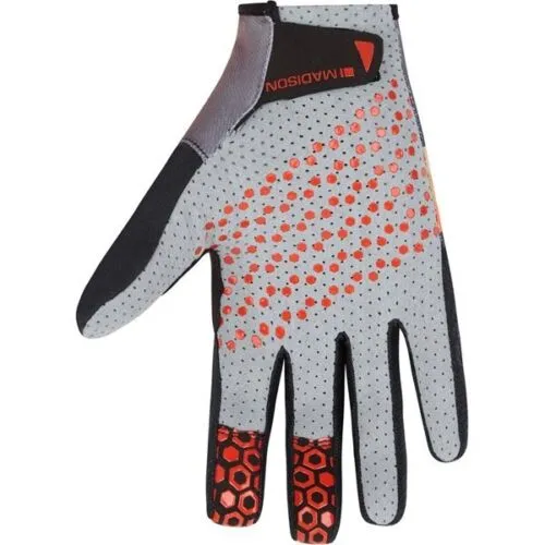Madison Alpine Men's Cycling Gloves - Stripe Black / Golden Syrup - Small
