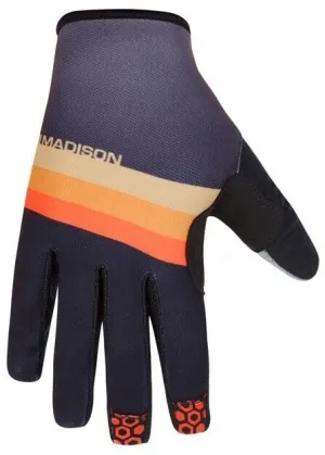 Madison Alpine Men's Cycling Gloves - Stripe Black / Golden Syrup - Small
