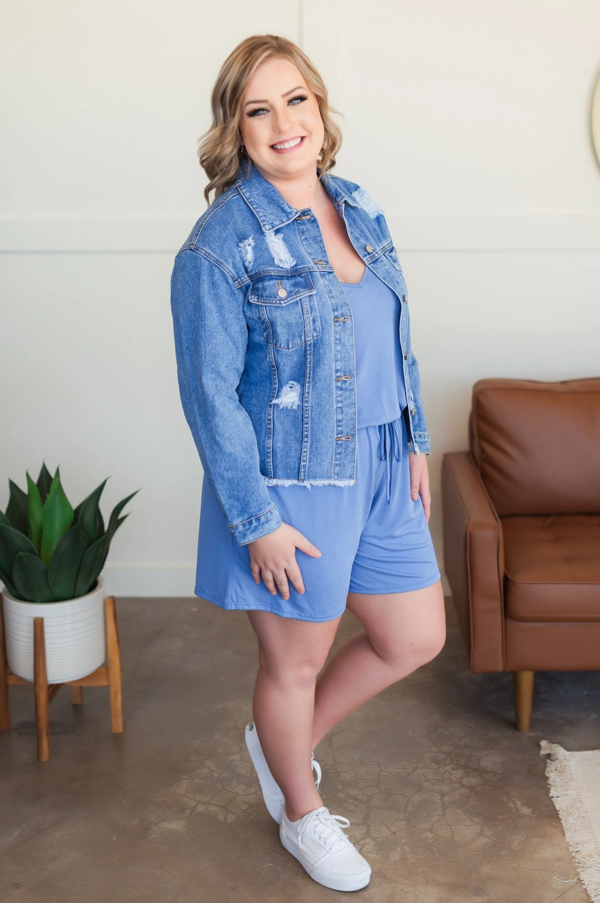 Mainstream French Blue Summer Romper