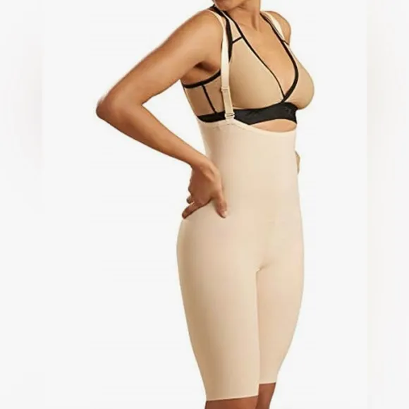 MARENA Stage 2 Knee Length Girdle with Suspenders - Tummy Control Post Surgery