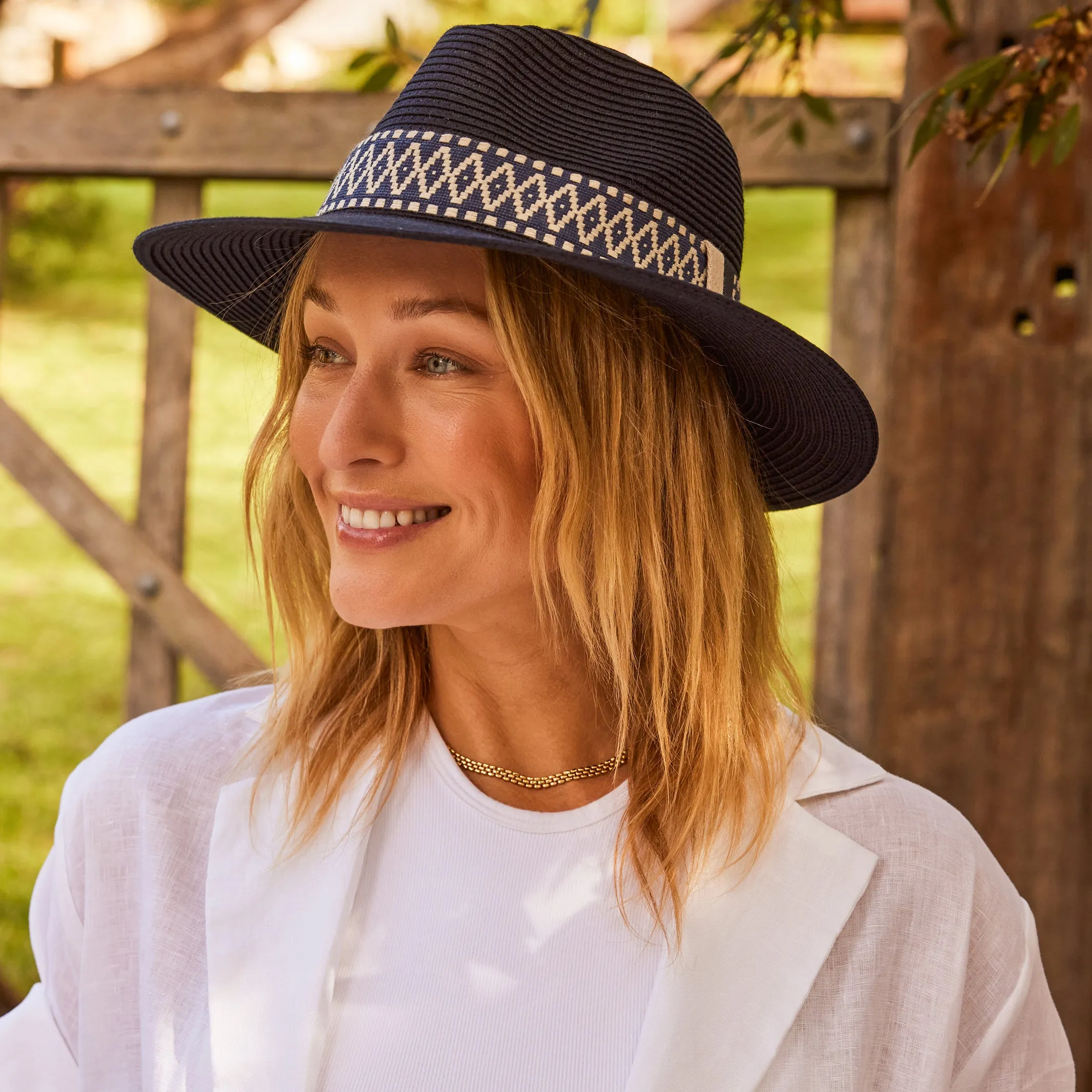 Marley Fedora Hat - Navy