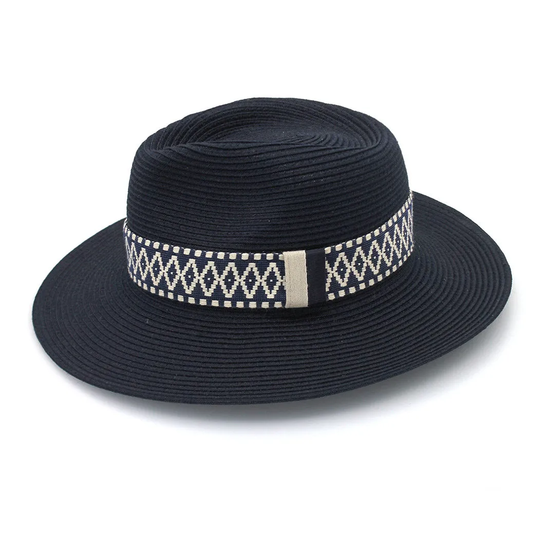 Marley Fedora Hat - Navy