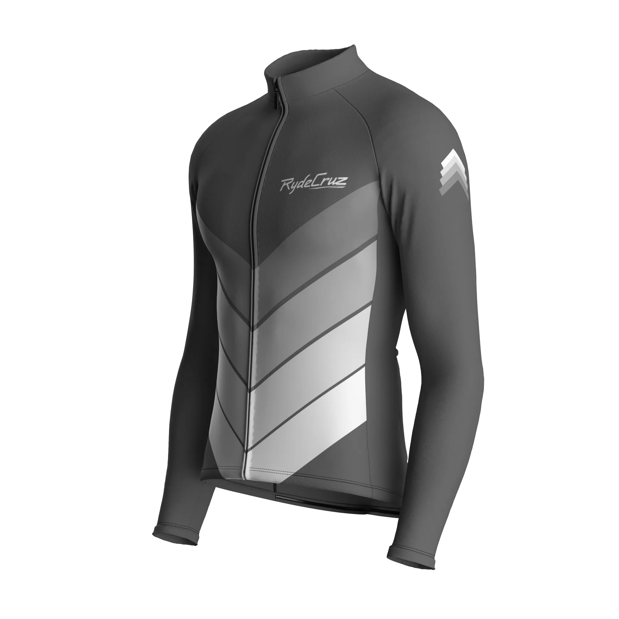 Mecha Shell | Ash Gray Male Long Sleeves Jersey