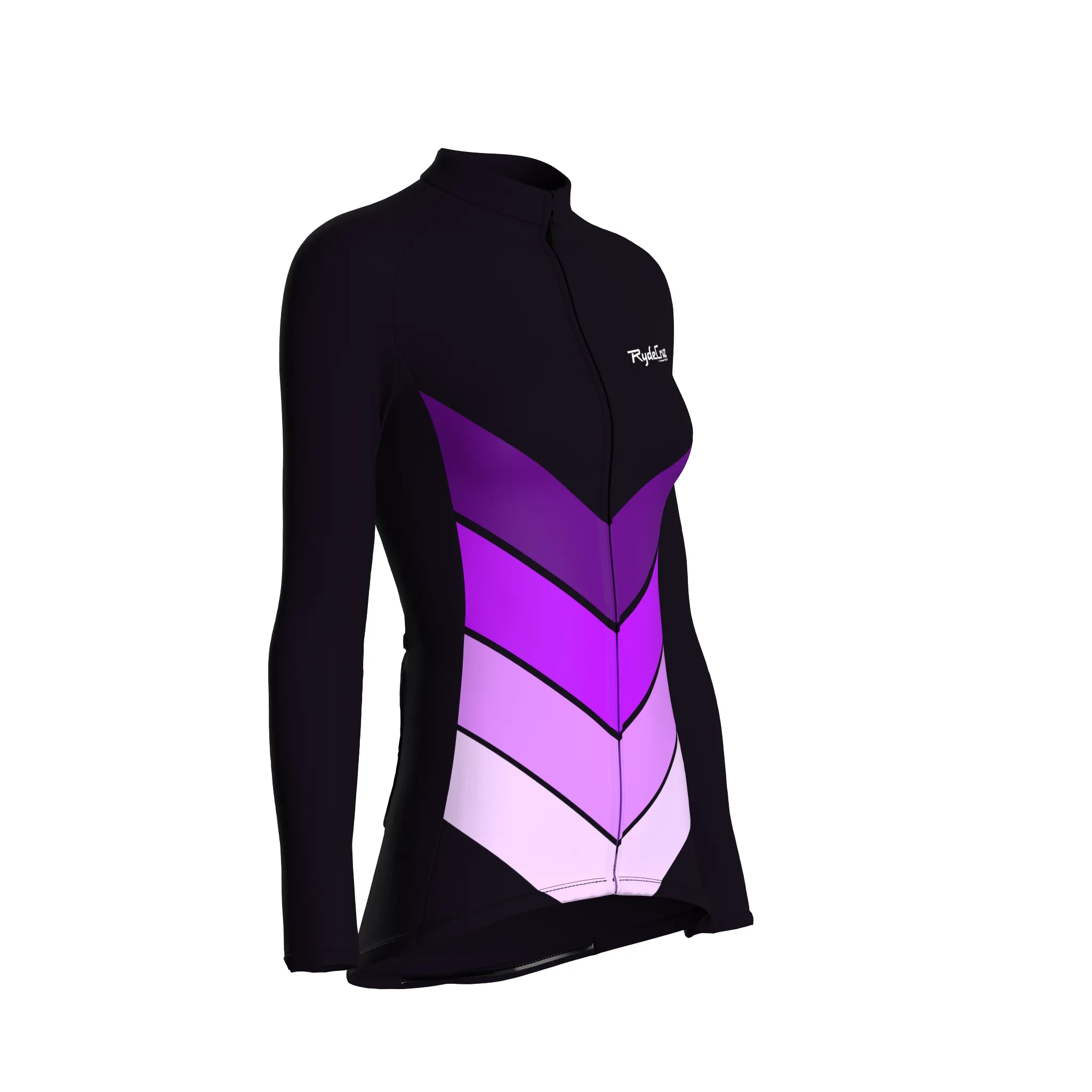 Mecha Shell | Dark Purple Female Long Sleeves Jersey
