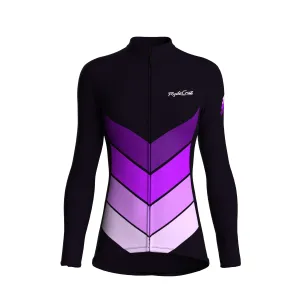 Mecha Shell | Dark Purple Female Long Sleeves Jersey