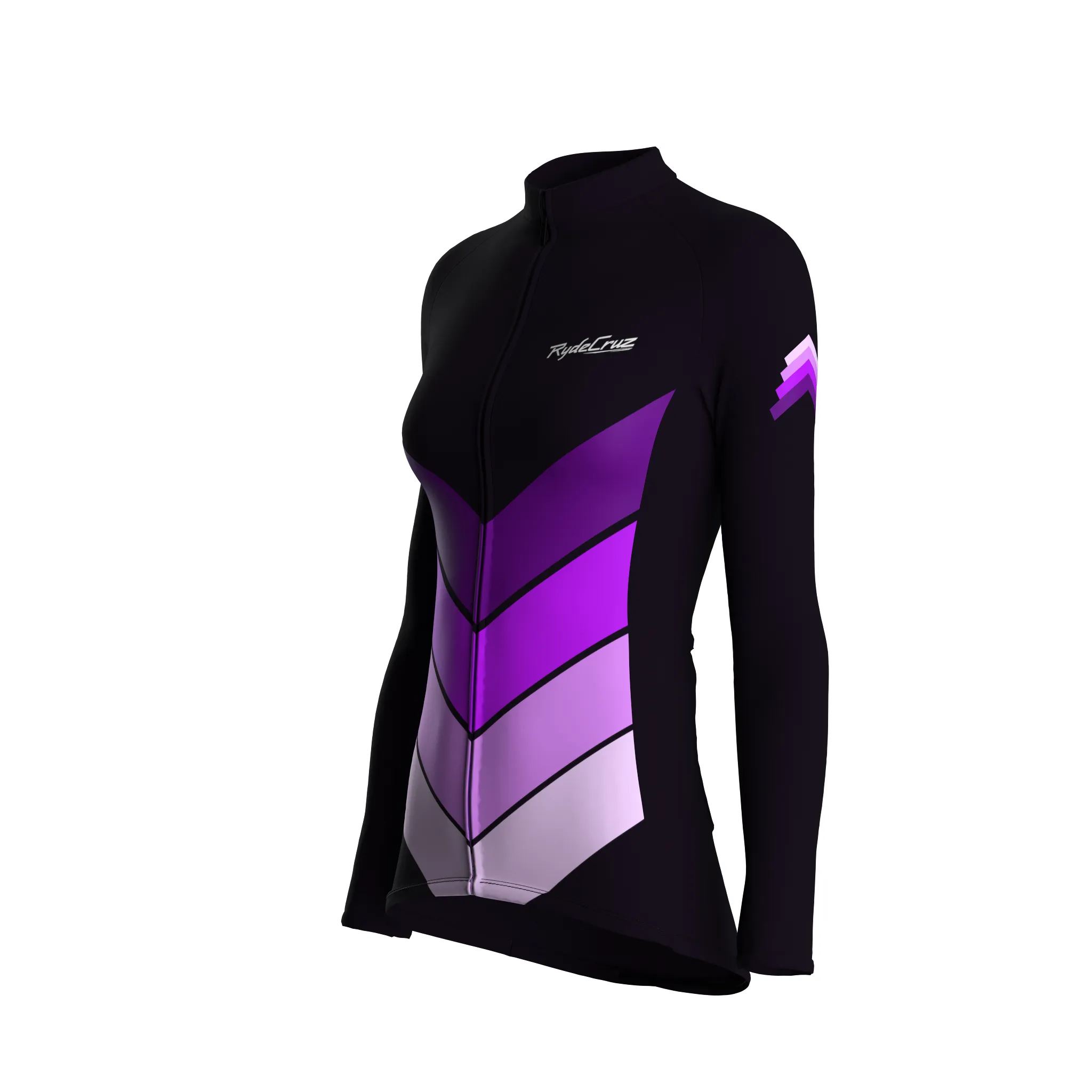 Mecha Shell | Dark Purple Female Long Sleeves Jersey