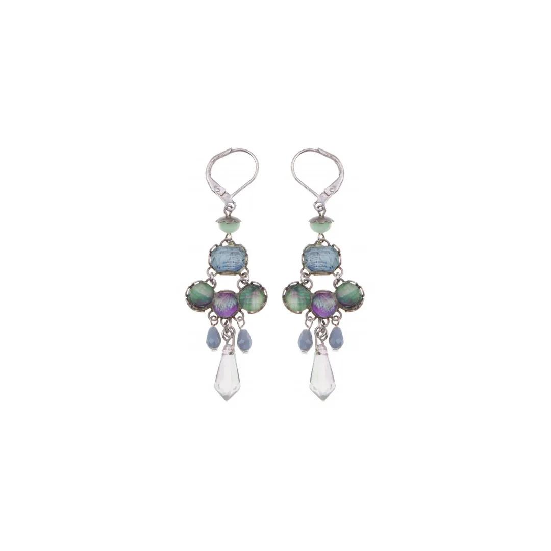 Medium Lavender Fields Lever Earrings