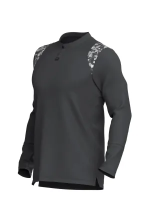Men’s Ace Long Sleeve Golf Shirt - Storm Grey/Camo
